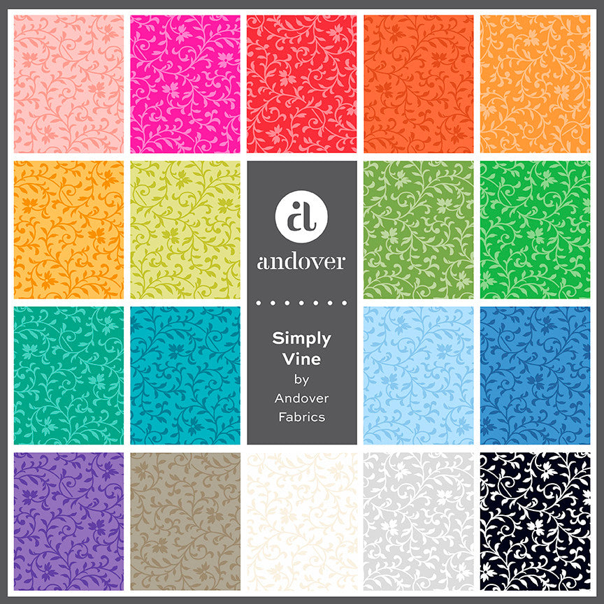 Simply Vine 5" Square Charm Pack 5-SIMVI-42 Andover