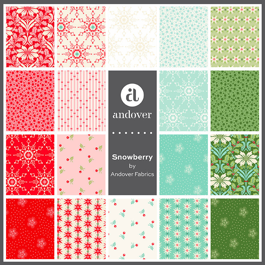 Snowberry 5" Square Charm Pack 5-SNOWB-42 Andover