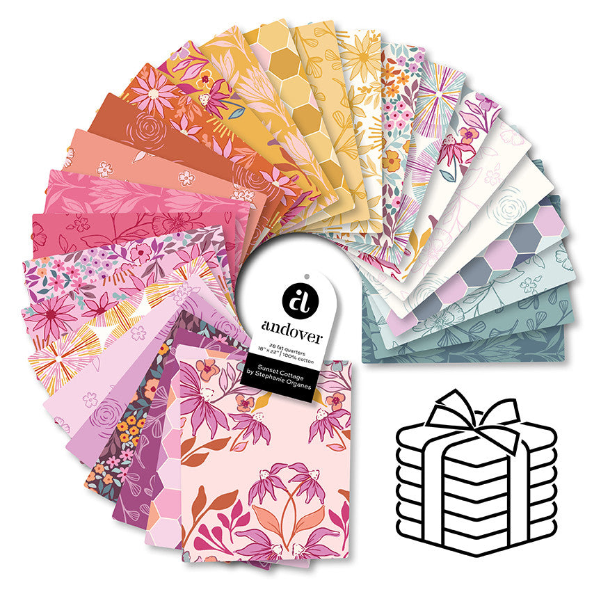 Sunset Cottage 28 Fat Quarters Bundle FQ-SUNS-28 Andover