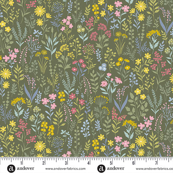 Petite Fleur MU-180-G Meadow Green Andover Half Yard