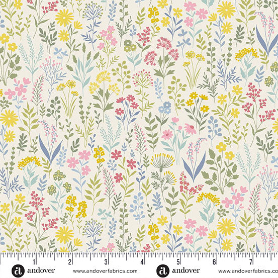 Petite Fleur MU-180-Q Meadow Cream Andover Half Yard