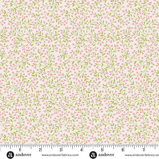Petite Fleur MU-186-P Vine Pink Andover Half Yard