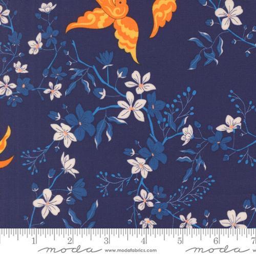Legendary Love 45051 12 Navy Sariditty Moda Half Yard