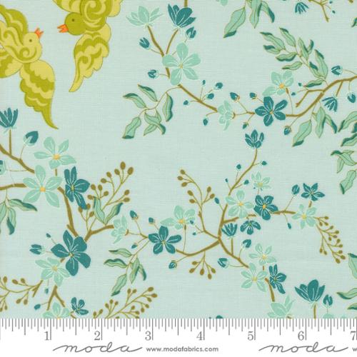 Legendary Love 45051 14 Aqua Sariditty Moda Half Yard