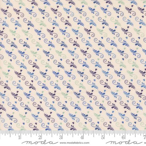 Legendary Love 45056 22 Love Is In The Air Porcelain Navy Sariditty Moda Half Yard
