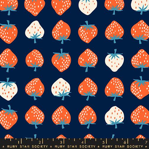 Strawberry Navy Kimberly Knight Ruby Star Society RS3084 By the Half Yard