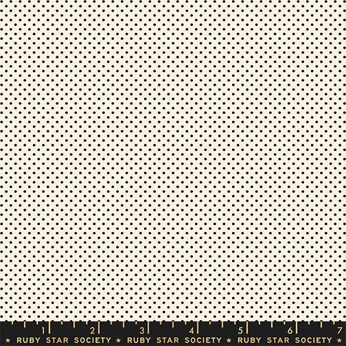 1 800 Calico Mini Dot Black On Natural RS4102 20 Alexia Abegg Ruby Star Half Yard