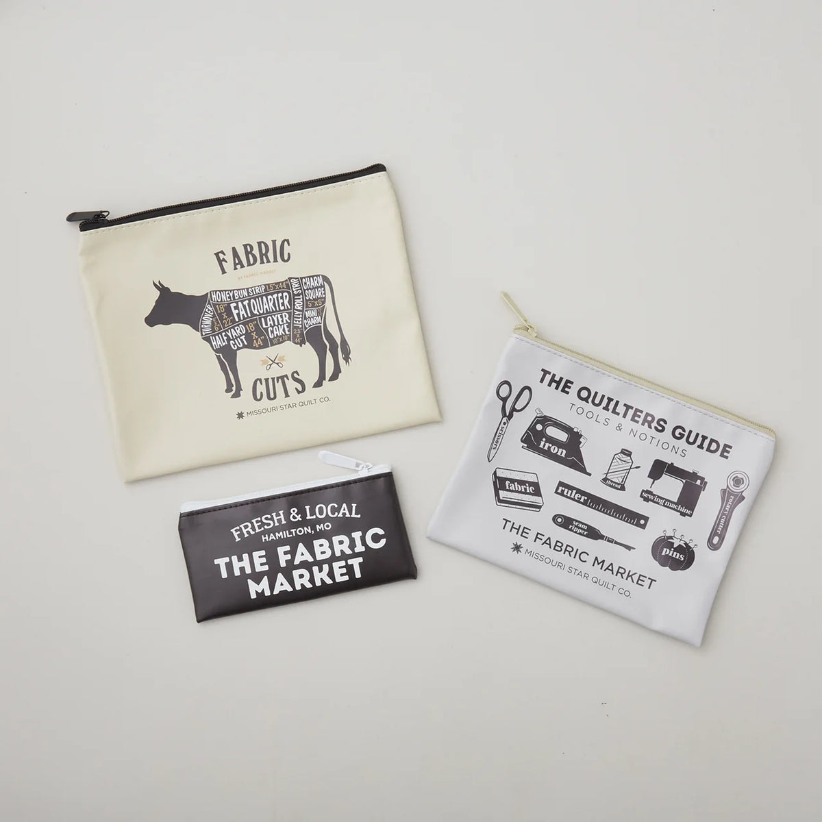 Missouri Star Butcher Department Faux Leather Notions Bags (3pk)