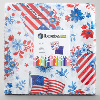 Faith, Family, Freedom 10" Squares Benartex Nicole Decampe