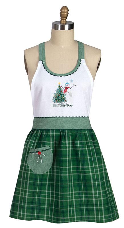 Hostess Apron H6481 Evergreen Moda Each