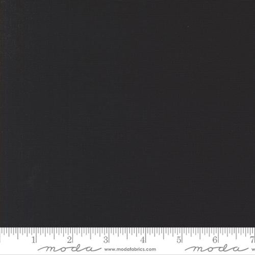 Linen Mochi Solid Black 32911 56L Momo Moda Half Yard