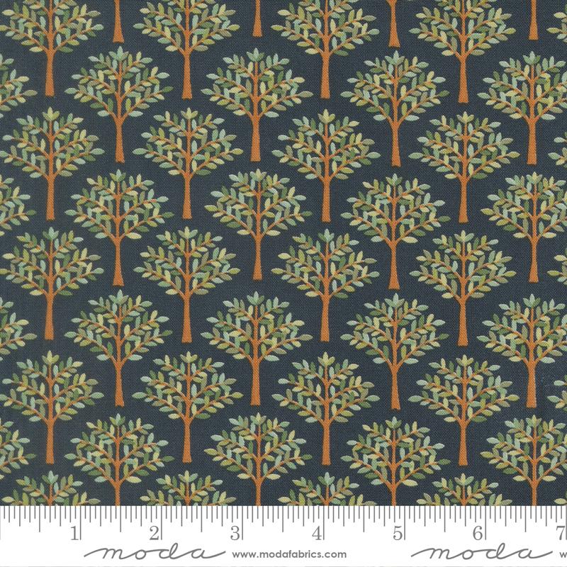 Family Tree Trees In A Row Night Sky 56163 15 Deb Strain Moda Half Yard