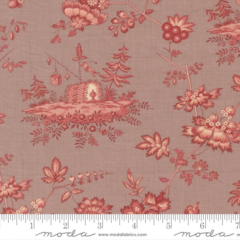 French General Fleur De Paris Jardinage Florals Scenic Lavender Moda 13992 18 Half Yard