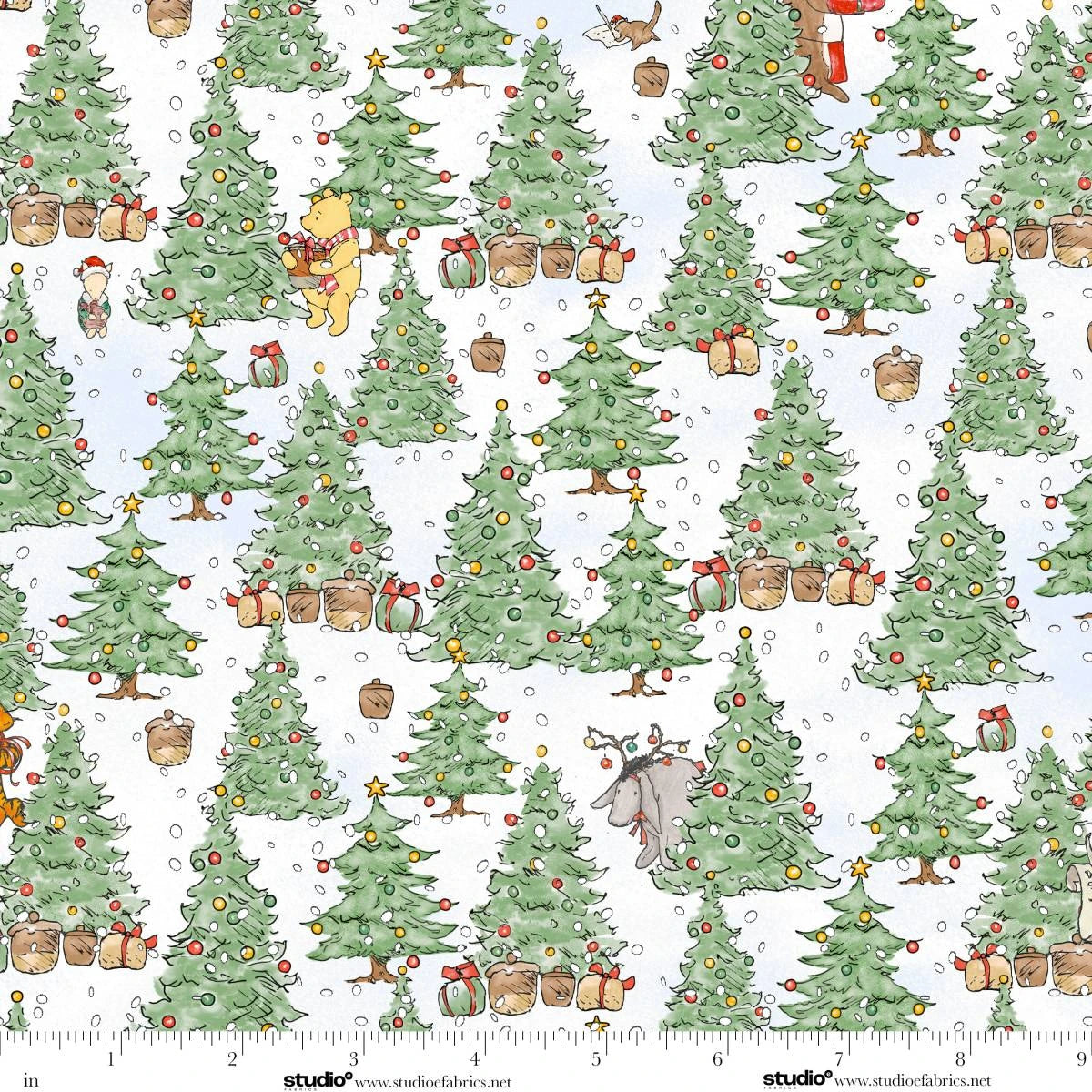 Christmas at Pooh Corner 9102-60 Green/Snow W.A. Dodge Studio E
