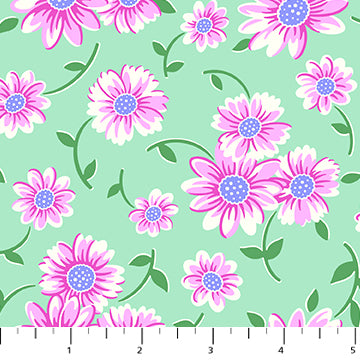 Full Bloom Daisy Sky 91087-60 Heather Bailey FIGO Northcott Half Yard