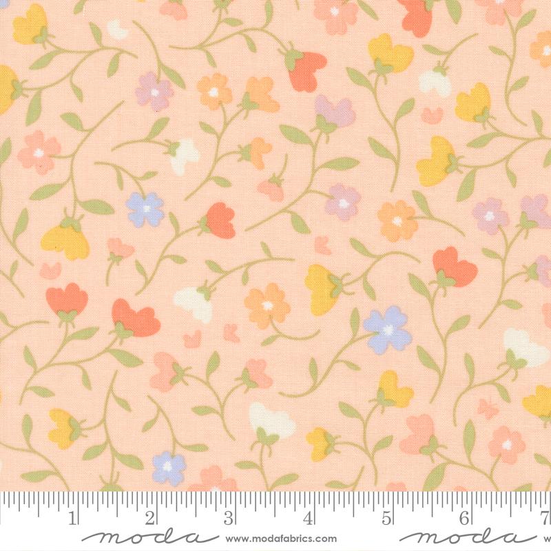 Pastel Prairie Tossed Floral  Pink My Sew Quilty Life MODA 31780 18 Half Yard