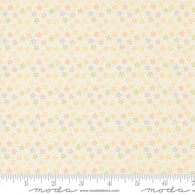 Pastel Prairie Small Floral Porcelain My Sew Quilty Life MODA 31783 11 Half Yard