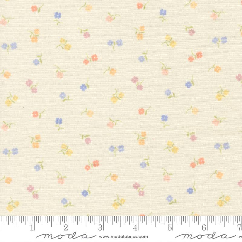 Pastel Prairie Tiny Floral Porcelain My Sew Quilty Life MODA 31785 11 Half Yard