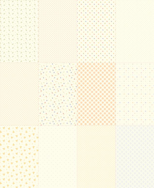 Pastel Prairie Sampler 1 Yard Panel MySew Quilty Life MODA 31789 11 48M