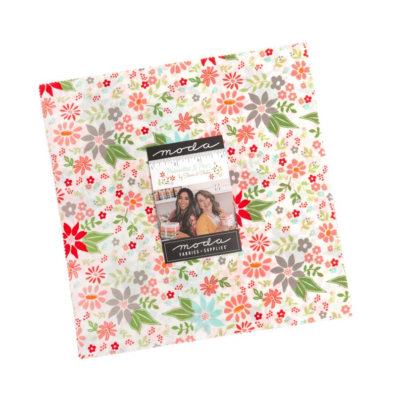 Poinsettia and Pear 10" Layer Cake Moda