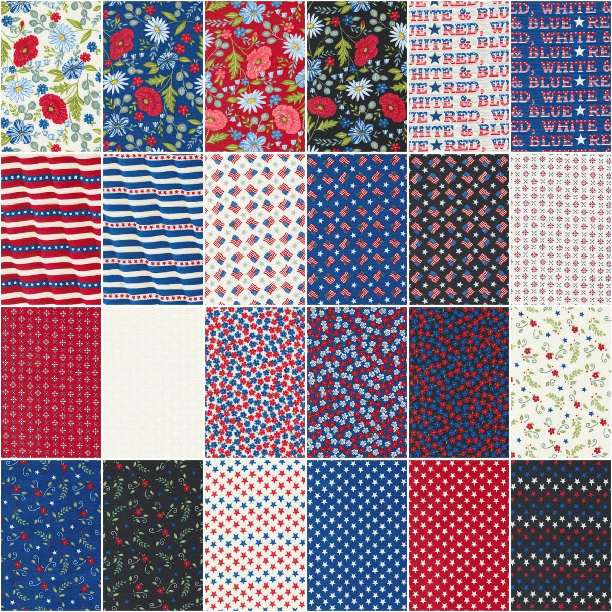 Red White and Bloom 10" Layer Cake® by Deb Strain Moda