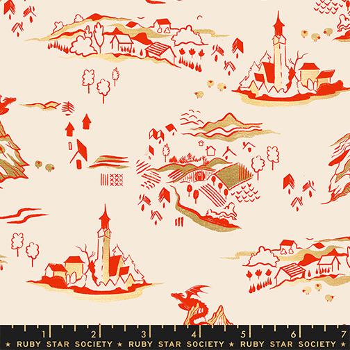 Fireglow Metallic RS2133 11M Dark Ruby Moda Fabrics Half Yard - PREORDER