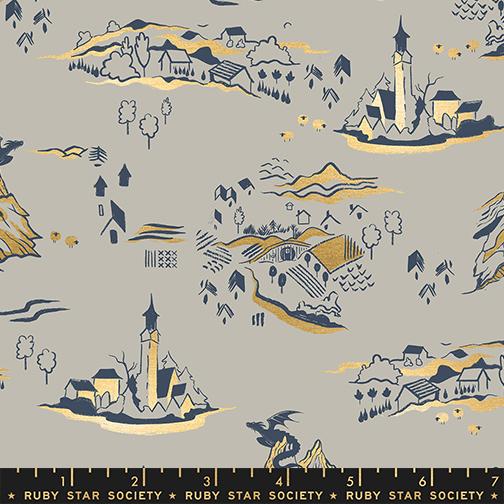 Fireglow Metallic RS2133 13M Oyster Moda Fabrics Half Yard - PREORDER