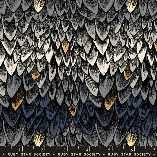 Fireglow Metallic RS2134 14M Smoke Ruby Star Moda Half Yard - PREORDER