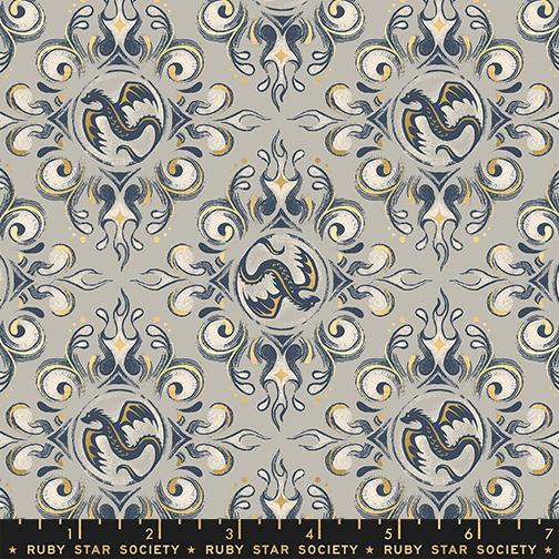 Fireglow Metallic RS2136 13M Oyster Moda Half Yard - PREORDER