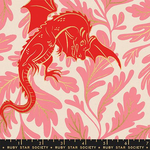 Fireglow Canvas Met RS2138 11LM Dark Ruby Moda Half Yard - PREORDER