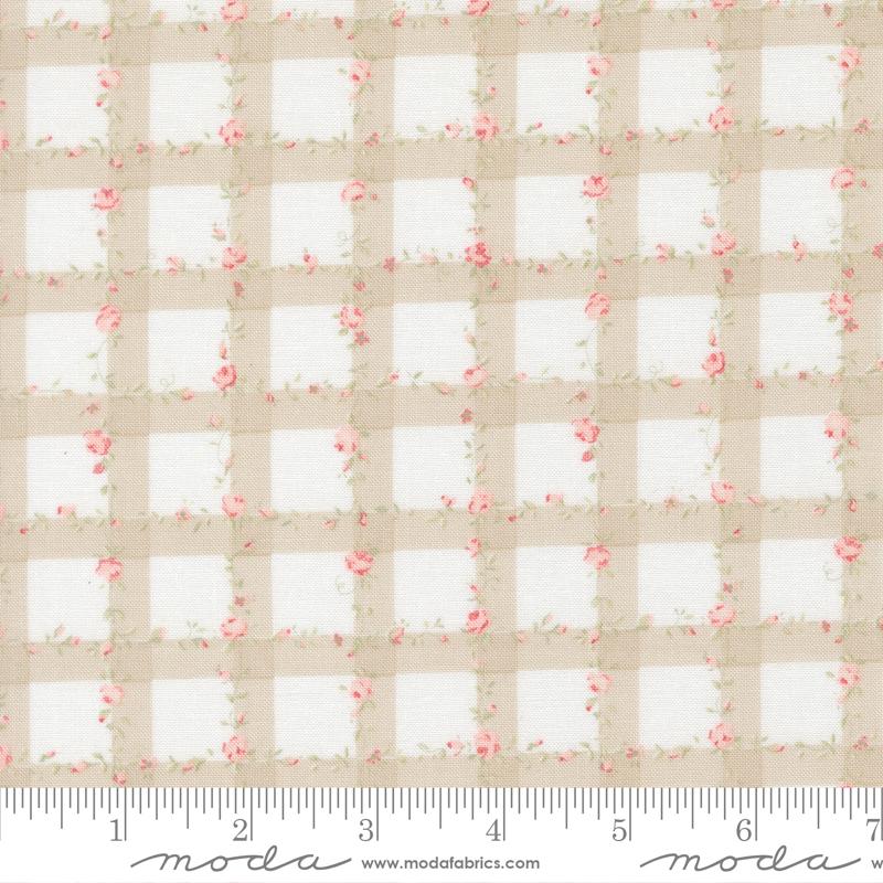 Abide Floral Plaid Gingham Checks and Plaids Brenda Riddle Moda 18793 27 Half Yard