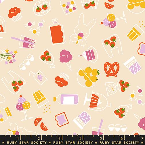 Persimmon RS1119 11 Shell Ruby Star Half Yard