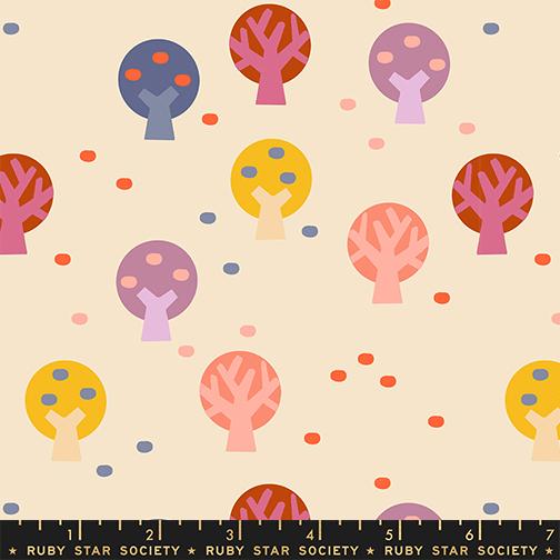 Persimmon RS1123 12 Shell Ruby Star Half Yard
