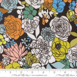 True To Hue Hidden Facet Floral Black As Night Alli K Desgn Moda 11560 12 Half Yard