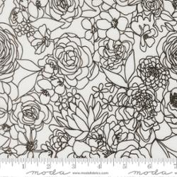 Hidden Facets Floral Love Dove Night True To Hue by Alli K Desgn for Moda Fabrics 11560 31 By the Half Yard