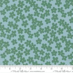 True To Hue Petal Accent Florals Dusty Sky Alli K Desgn for Moda 11562 15 Half Yard