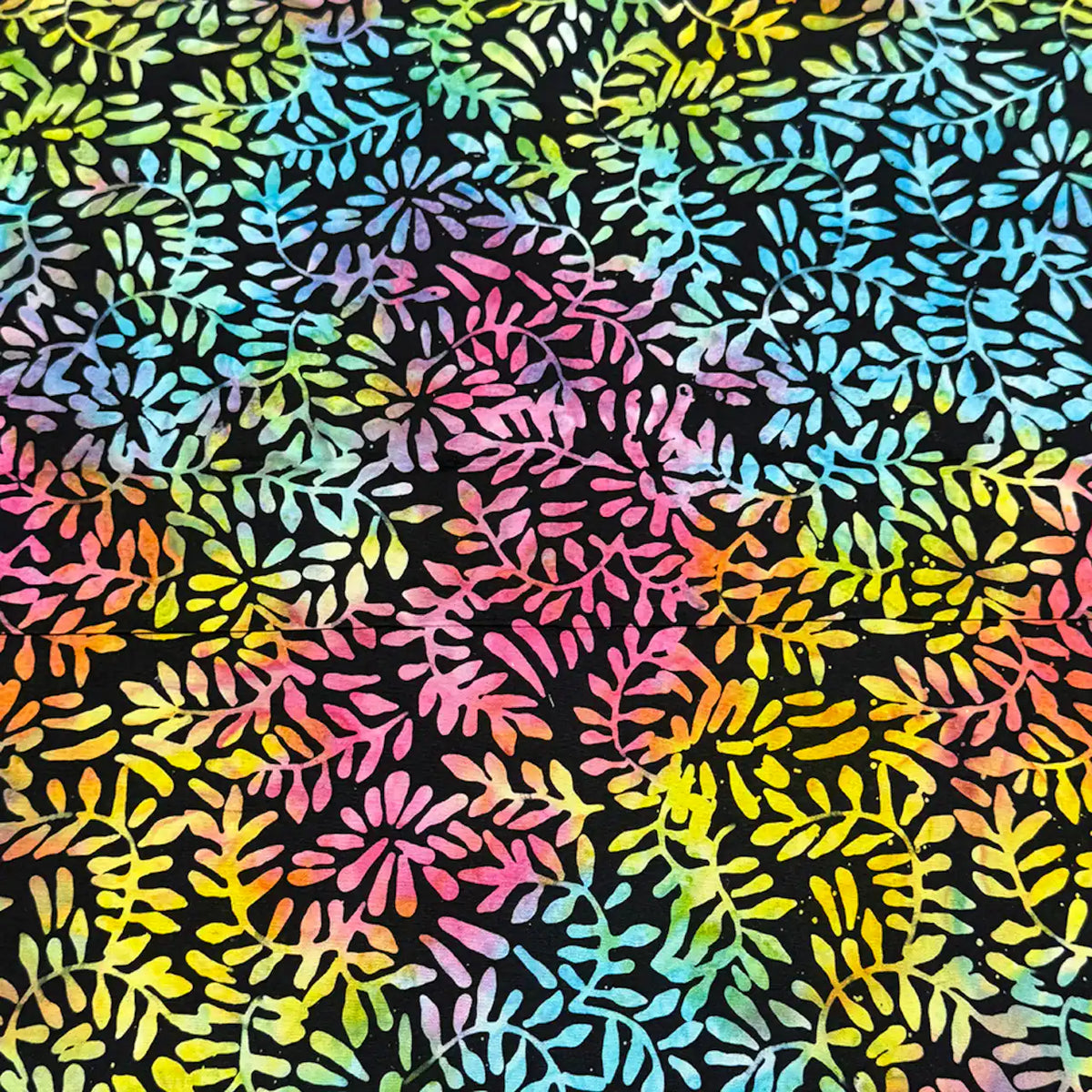 Batik Rainbow Clover Petal Feldman Fabric 8 Yard Bolt