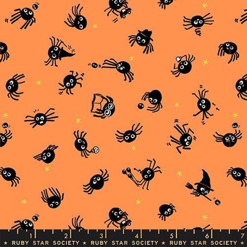 Freaky Familiars RS5191 13 Pumpkin Ruby Star Moda Half Yard