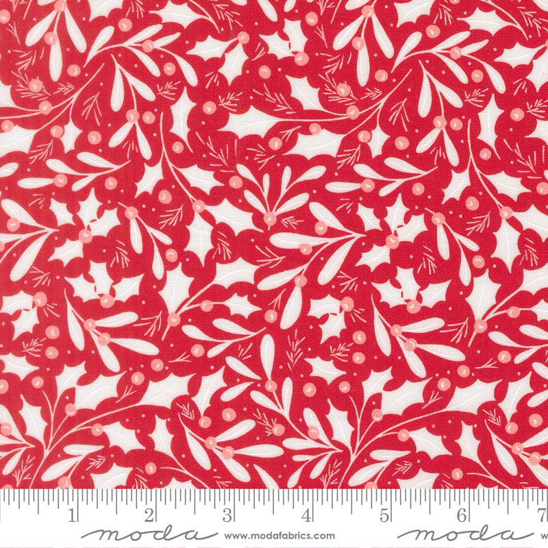 Merrily On High Winter Berries Christmas Red 43211 13 Sweetfire Road Moda Half Yard