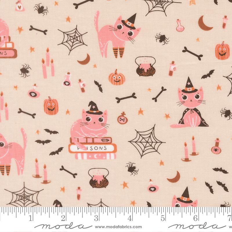 Purrs and Boos Cats Moonbeam 39060 11 Elena Amo Moda Half Yard