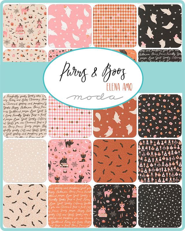 Purrs and Boos 39060AB Fat Quarter Moda