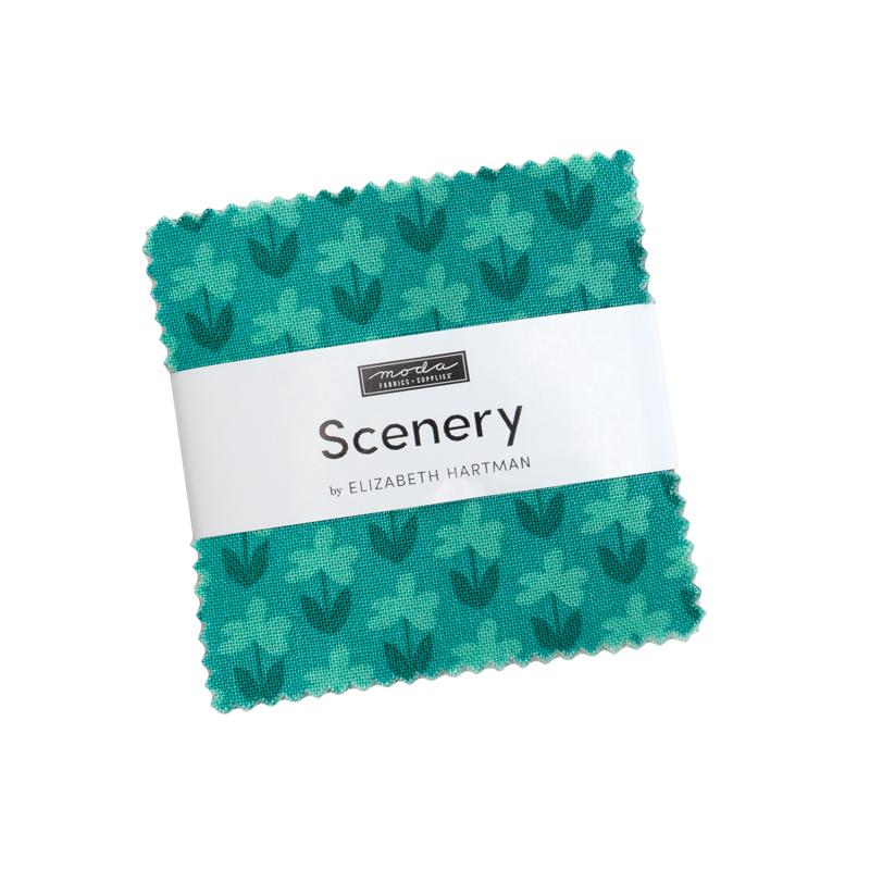Scenery Mini Charm 2.5x2.5 Elizabeth Hartman MODA 51270MC 42 Asst Pieces