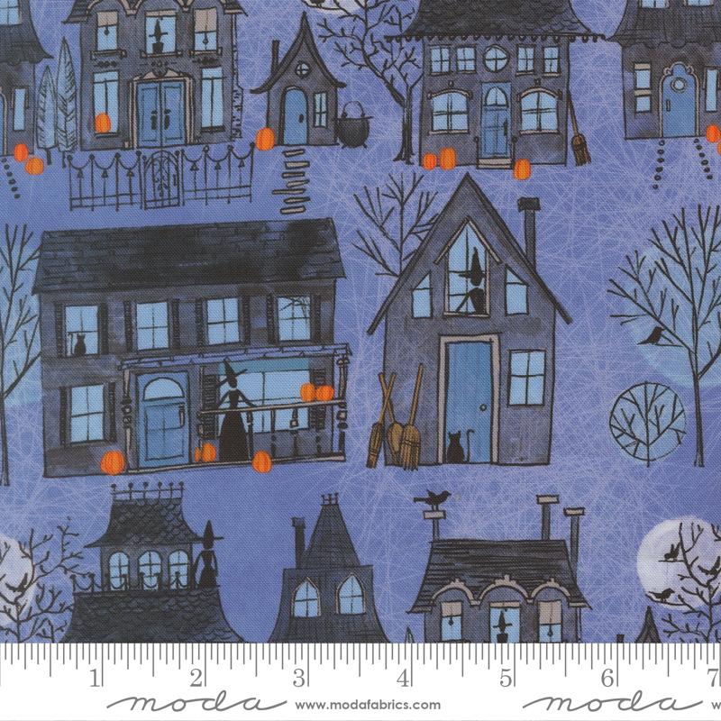 Coven Witch Village 48801 14 Dusk Moda Half Yard