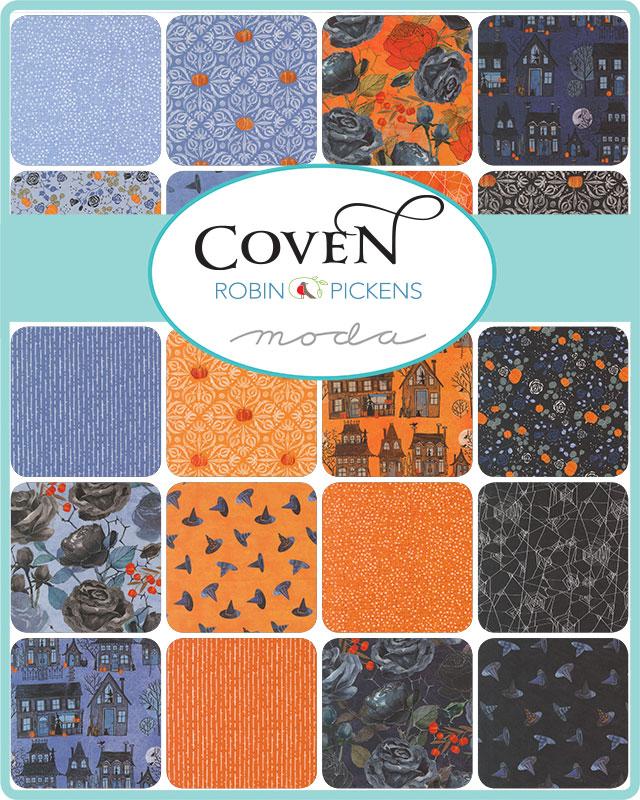 Coven Witch Village Pumpkin 48801 12 Robin Pickens Moda Half Yard