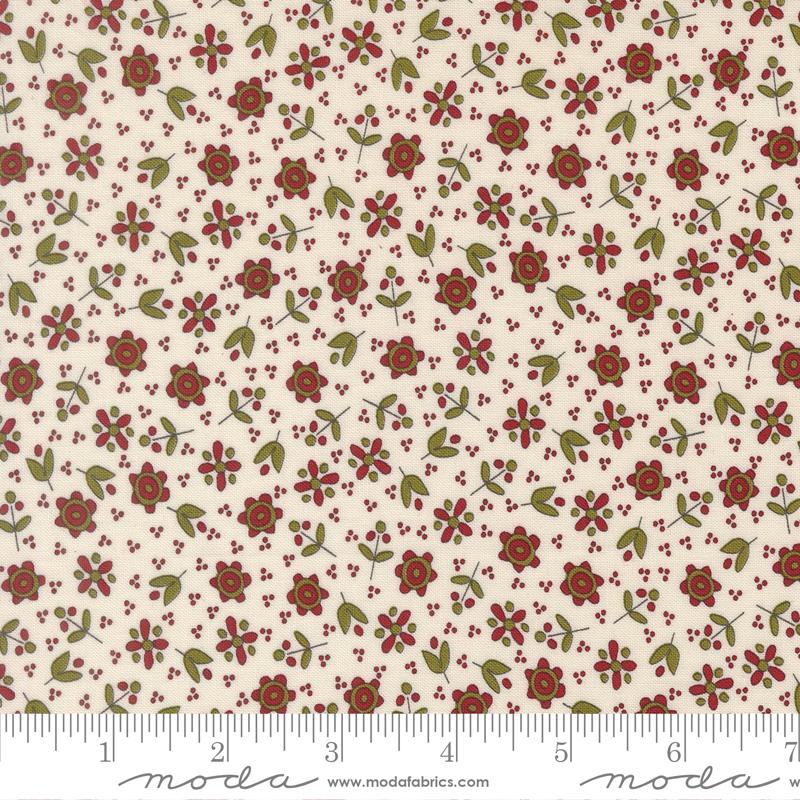 Chilly Christmas Flowers Vanill 55712 11 Sweetwater Moda Half Yard