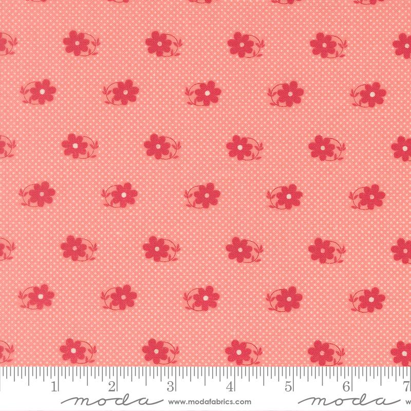 Petals And Polka Dots Pinwheels Florals Blossoms 3083 15 Bunny Hill Moda Half Yard