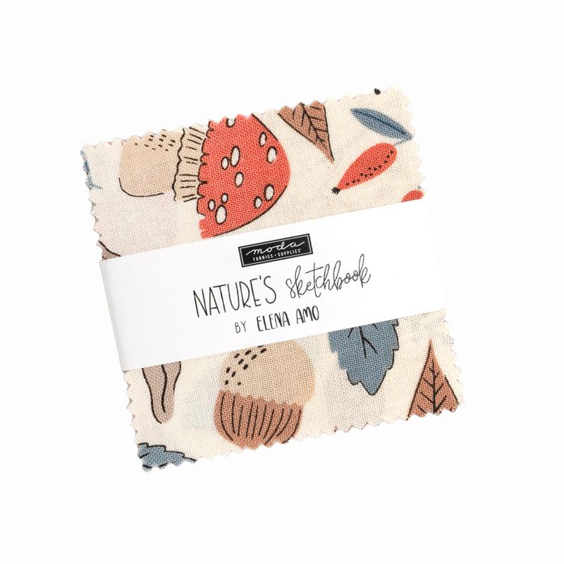 Natures Sketchbook 39070MC Mini Charm Moda.