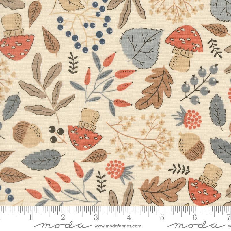 Natures Sketchbook 39070 11 Forest Finds Fall Pearl Moda Half Yard