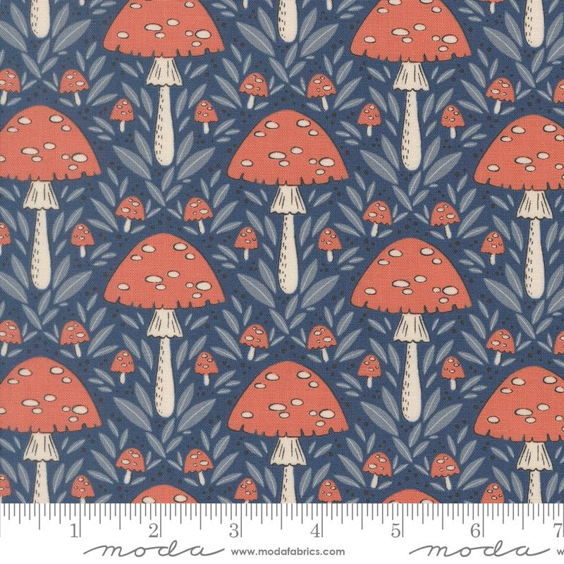Natures Sketchbook 39072 16 Mushroom Fall Twilight Moda Half Yard