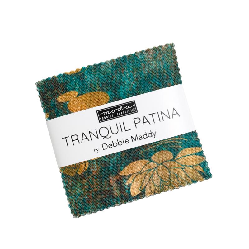 Tranquil Patina Mini Charm 2.5x2.5 Debbie Maddy MODA 48110MC 42 Asst Pieces